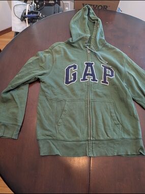 GAP Kids Green Zip-Up Hoodie